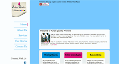 Desktop Screenshot of adeptqualityprinters.com